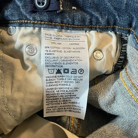 Levi's Signature Slim Straight Jeans Boys Regular 12 Blue Jean Denim with Stretc - Picture 6 of 8